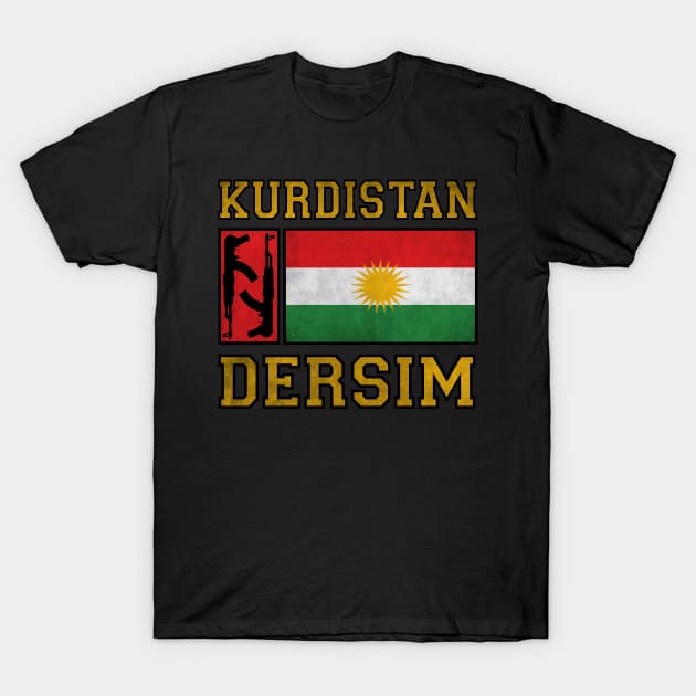 Kurdistan Dersim ak47 flag T-Shirt by Jakavonis